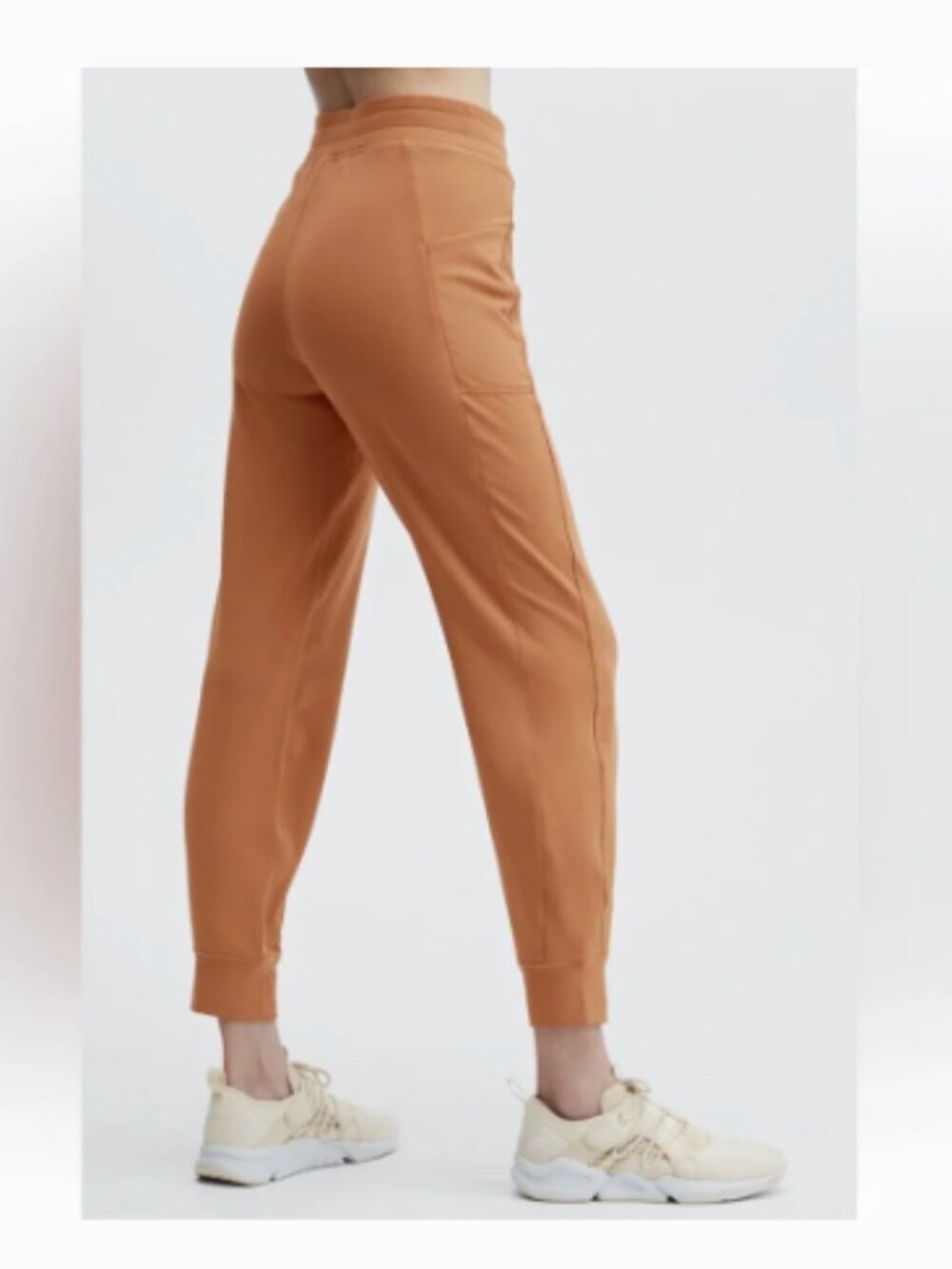 Fabletics Women's Plus Size 3XL On The Go Joggers Sequoia Orange Side Pockets